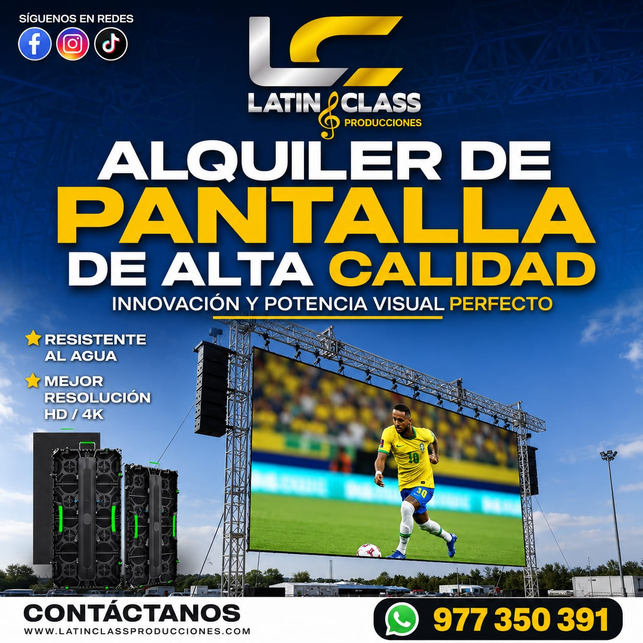 Alquiler de pantallas LED Latin Class